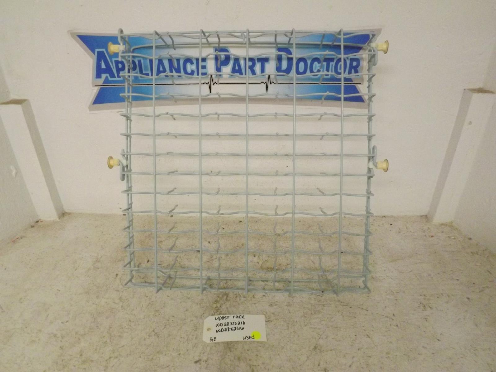 GE Dishwasher WD28X10210 WD28X246 Upper Rack Used GE Dishwasher WD28X10210 WD28X246 Upper Rack Used